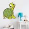 Mosolygó teknős, gyerekszoba falmatrica