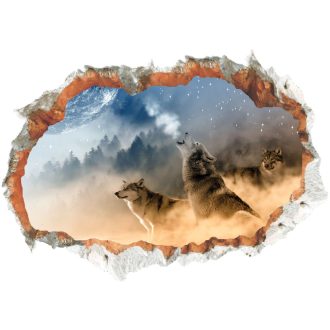 Farkasok a fal mögött falmatrica  