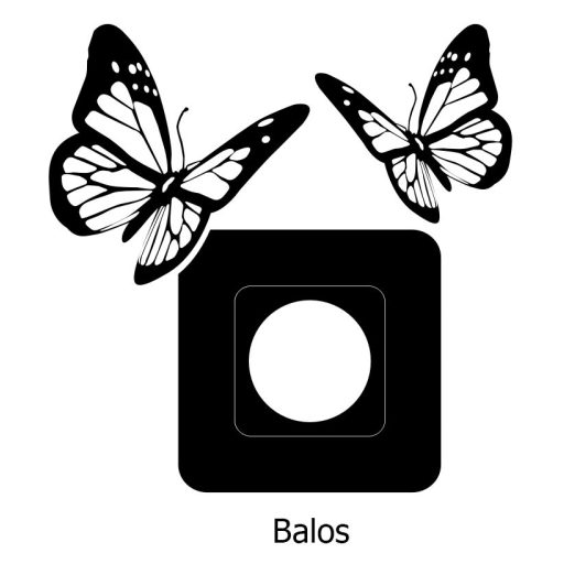 Pillangók,villanykapcsoló matrica