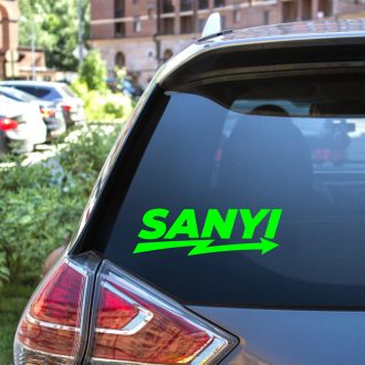 Sanyi, dinamikus stílusú névmatrica autóra