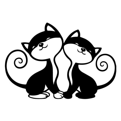 Kedves kiscicák, falmatrica