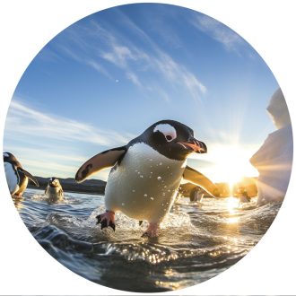 Anktartisz pingvinje, kör alakú falmatrica