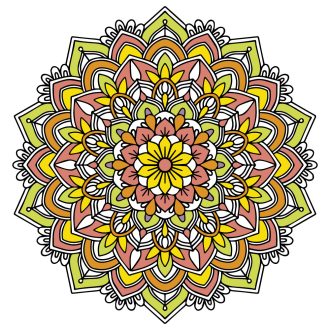 Csillagkapu fénye, mandala falmatrica