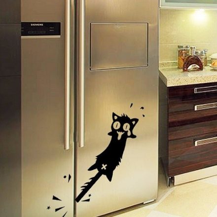 Pórul járt macska, hűtőmatrica