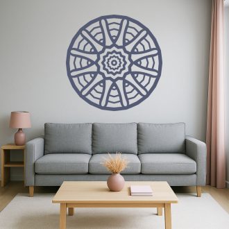 Spirituális Napfonat Mandala, falmatrica