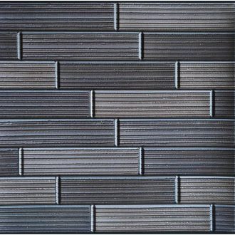 Szürkésbarna panelok, 3D öntapadós falpanel