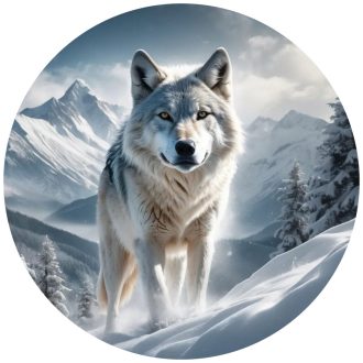 Öntudatos farkastekintet, falmatrica