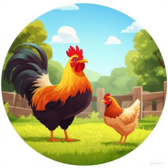 Tyúkudvar, gyerekszoba falmatrica