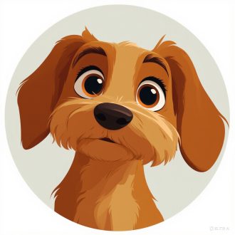 Bájos kiskutya, falmatrica gyerekeknek