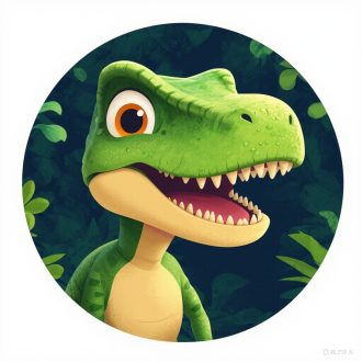 Rácsodálkozó dínó, falmatrica fiúknak