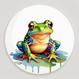 Festett béka, gyerekszoba falmatrica