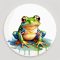 Festett béka, gyerekszoba falmatrica