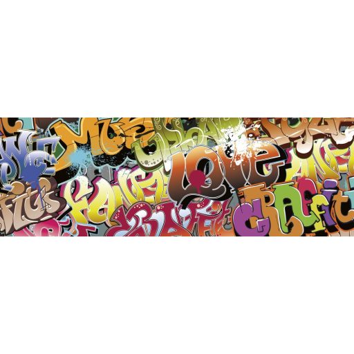 Graffiti, konyhai matrica hátfal, 180 cm