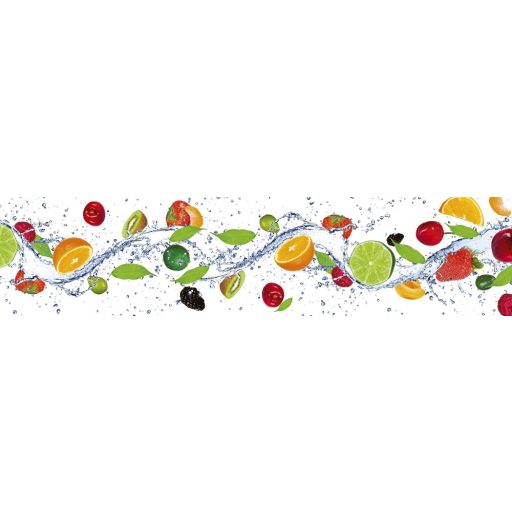 Gyümölcsök, konyhai matrica hátfal, 260 cm