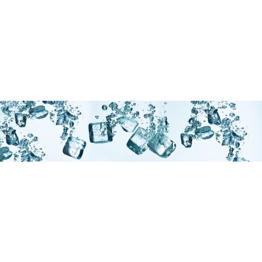 Jégkockák, konyhai matrica hátfal, 260 cm
