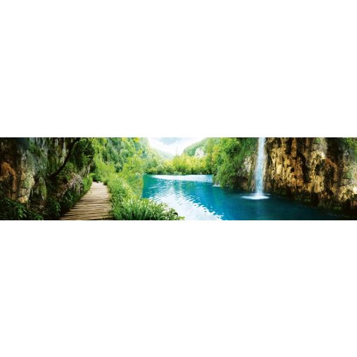 Sziklás vízesések, konyhai matrica hátfal, 260 cm