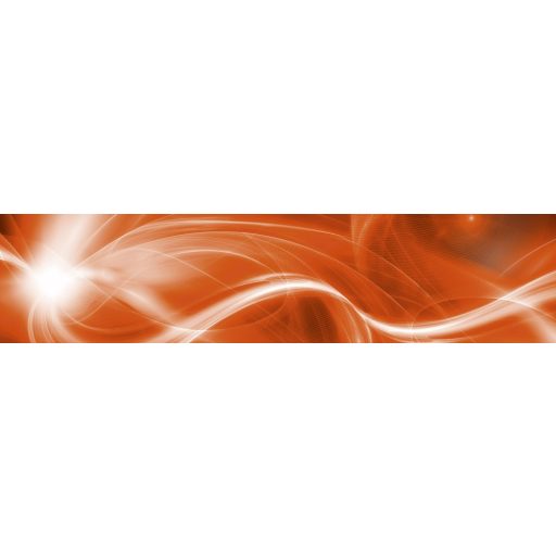 Narancsos fények, konyhai matrica hátfal, 260 cm
