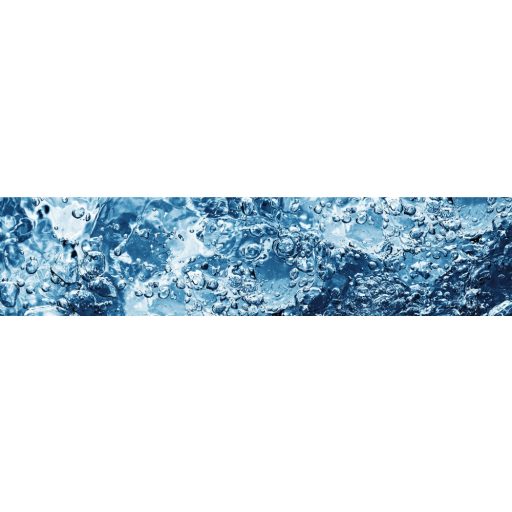 Buborékos víz, konyhai matrica hátfal, 260 cm