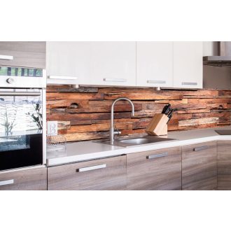 Fa rétegek, konyhai matrica hátfal, 260 cm