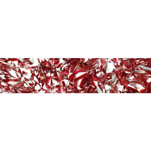 Piros gyémánt, konyhai matrica hátfal, 260 cm