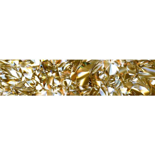 Sárga gyémánt, konyhai matrica hátfal, 260 cm