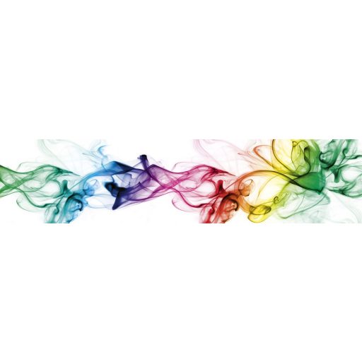 Színes füst, konyhai matrica hátfal, 260 cm