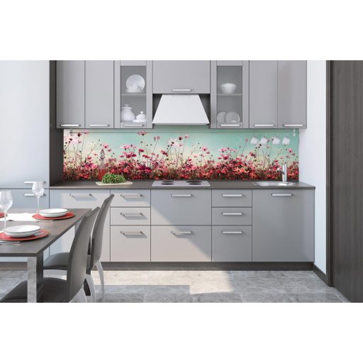 Tavaszi mező, konyhai matrica hátfal, 260 cm