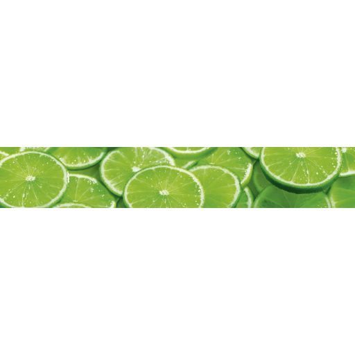 Lime szeletek, konyhai matrica hátfal, 350 cm