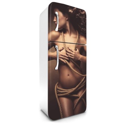 Szexi nő, hűtőszekrény matrica, 180 cm