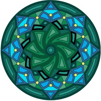 A gyógyító harmónia köre, mandala falmatrica