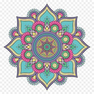 Türkiz, mandala falmatrica