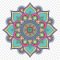 Türkiz, mandala falmatrica