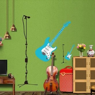 Kék gitárok, falmatrica