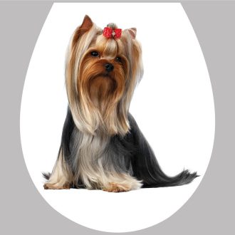 Kutya1, toalett díszítő matrica