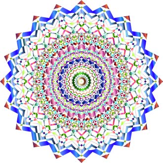 Kromatikus színek, mandala falmatrica