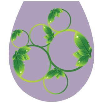 Nature, toalett díszítő matrica