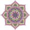Pasztell mandala, falmatrica