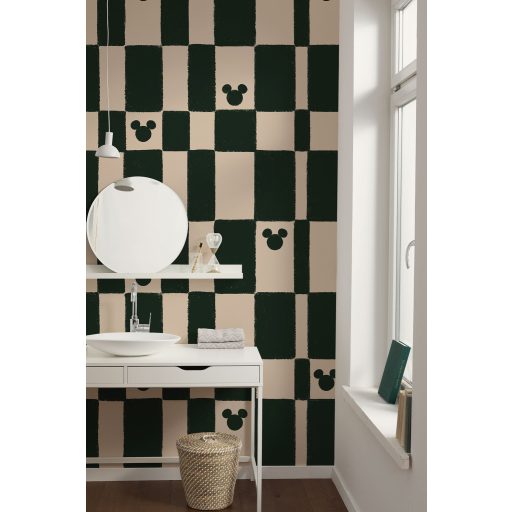 Mickey egér - Zöld Sakk, poszter tapéta