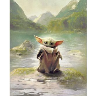 Star Wars The Mandalorian - Grogu Tájkép, poszter tapéta