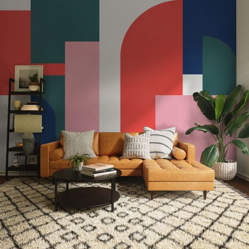 Geometriai Színek, poszter tapéta