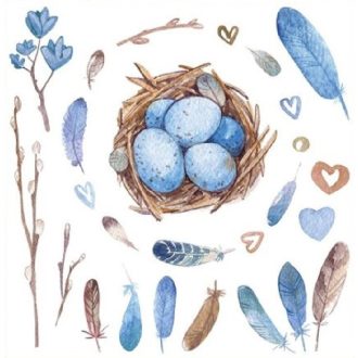 Vintage húsvéti ablakmatrica, sztatikus27