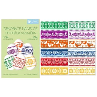 Zsugorfólia tojásdíszítő készlet 12 db tojásra