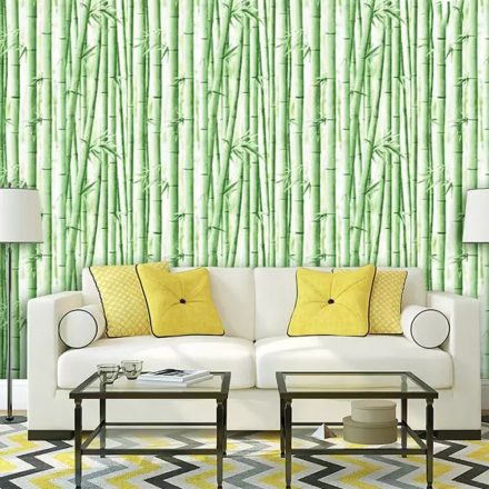 Zöld bambusz öntapadós tapéta