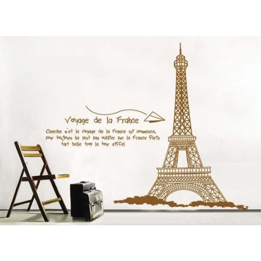 Eiffel torony falmatrica, barna