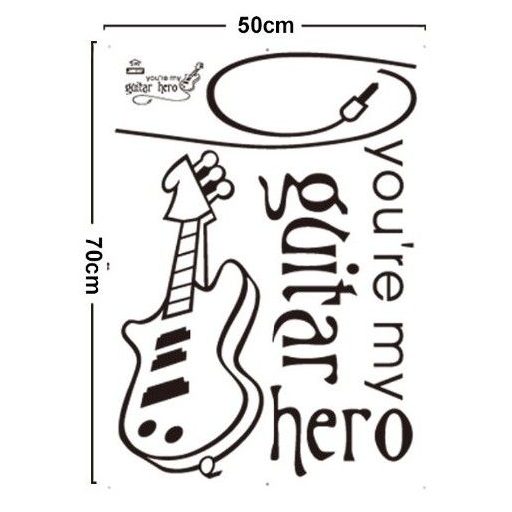 Elektromos gitár, falmatrica