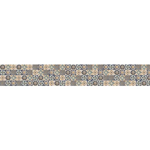 Portugál csempeminta, konyhai matrica hátfal, 420 cm