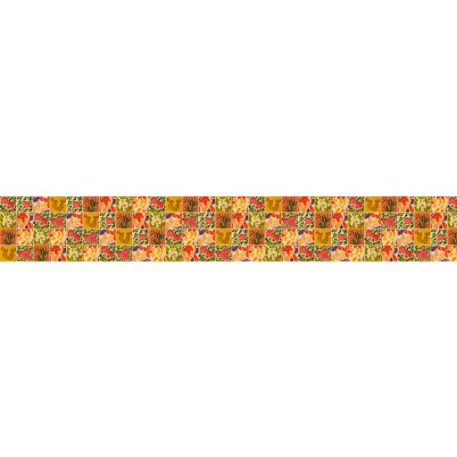 Festett csempeminta, konyhai matrica hátfal, 420 cm