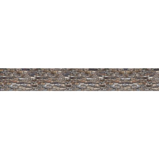 Régi kőfal, konyhai matrica hátfal, 420 cm