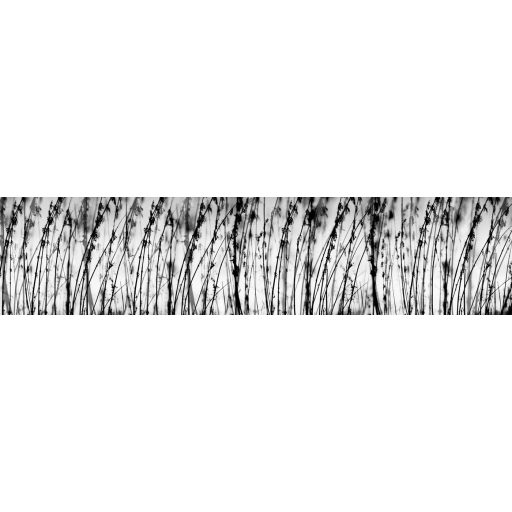 Fekete-fehér mező, konyhai matrica hátfal, 260 cm