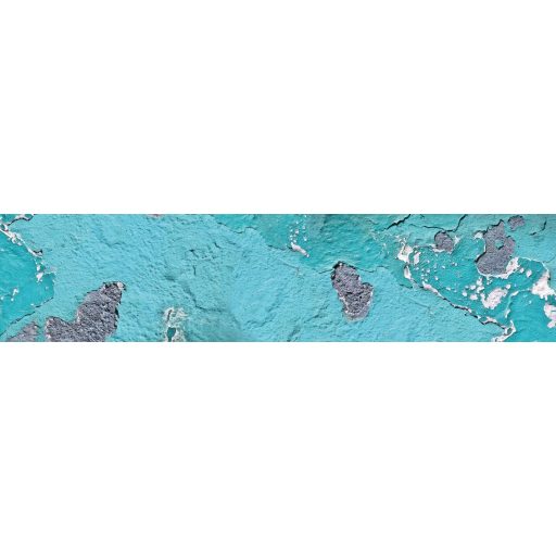 Omló kék fal, konyhai matrica hátfal, 260 cm